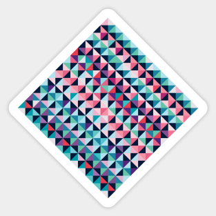 Retro rhombus mosaic Sticker